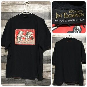 Jim Thompson 100 Years T Shirt Men’s L Black Short Sleeve 100% Cotton